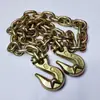 Partes de grúa Cadena de remolque de doble gancho Vehículo de rescate Cadena doble Gancho de cadena Gancho de remolque Gancho de agarre Cadena Gancho Pipa Tipo J Grande