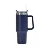 Taza de Coche de Primera Generación Transfronteriza de 40 oz Gran Capacidad Acero Inoxidable 304 con Asa de Vacío Aislamiento Térmico para Coche Taza de Hielo Portátil