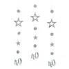 Guirlanda de Número Estrela Dourada Brilhante Rose Gold Multicolor 13 16 18 25 30 40 50 60