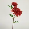 Dália Artificial de Luxo Leve Flor Artificial Casamento Decoração de Casa e Escritório 2 Galhos Flor Falsa Buquê de Flores Artificiais Flor Artificial Transfronteiriça