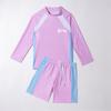 Traje de Banho Infantil de Duas Peças para Meninos, Fato de Banho de Manga Comprida e Shorts, Roupa de Surfe, Roupa de Banho Conservadora