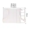 Secador Radiante para Repisa de Ventana Colgador Colgante Secador Plegable Balcón Estante Telescópico para Zapatos Estante para Zapatos en Repisa de Ventana