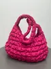Liquidação: Bolsa Tote de Algodão com Enchimento de Penas Grande Capacidade Outono/Inverno Bolsa Nuvem Bolha Bolsa de Pelúcia Bolsa Transversal de Ombro Feminina