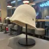 Sombrero de pescador de ala enrollada, moderno y sencillo, para mujer, versátil y que estiliza el rostro, juvenil y rejuvenecedor, cómodo sombrero de pescador de punto, moderno