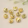 Espaciadores chapados en oro de cobre que conservan el color, cuentas de sandía, cuentas exquisitas, cuentas sueltas, accesorios para pulseras, pulsera DIY, cuentas para collares