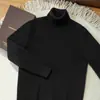 Suéter base de sete pontos para outono e inverno para homens, quente e versátil, suéter casual de gola alta de cashmere da moda