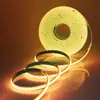 Tira de luz COB USB 5V LED RGB colorida de bajo voltaje con autoadhesivo para escritorio de computadora TV fondo tira de luz fcob