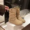Botines Modernos para Mujer, Botines Birkenstock que Aumentan la Altura para Mujeres Bajitas, Nuevos Botines Cortos Color Caqui Otoño 2026