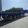 Exportación Transfronteriza Remolque Plano Multifuncional de 13 m Remolque Plano 666 cm 1332 cm Remolque Plano para Transporte de Contenedores