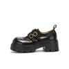 Zapatos de Cuero con Suela Gruesa Estilo Celebridad de Internet para Mujer, Otoño e Invierno, Zapatos Coreanos Retro de Gama Alta, Mocasines Estilo Británico