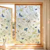 Novo Produto de Comércio Exterior: Adesivos de Janela com Designs Coloridos de Plantas e Flores, Película para Vidro com Efeitos Iridescentes Semelhantes ao Sol, Adesivos Eletrostáticos para Decoração de Casa