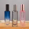 Frasco de Perfume Quadrado com Rosca de 30ml Frasco de Perfume Portátil Spray de Vidro Frasco Vazio Frasco Cosmético Tipo Push