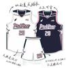 Conjunto de uniforme de basquete americano dupla face masculino personalizado estampado treino competição time impressão não sensível nova camisa dupla face