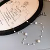 Collar de Perlas de Doble Capa con un Diseño de Lujo Ligero y Único, Cadena de Clavícula de Nicho, Accesorio de Cuello de Moda y Versátil al por Mayor