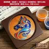 Posavasos de Esmalte Cloisonné Materiales Hechos a Mano para DIY Base Electrónica de Cloisonné Artesanía Tradicional Obras de Arte Tarea Regalo para Team Building