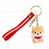 Novo Chaveiro de Boneca de Borracha Macia em PVC Caixa Surpresa Boneca Personalizada Popular Desenho Animado Fofo Pingente de Boneca 3D