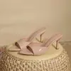 Sandalias de Punta Fina con Tacón Delgado y Corte de Boca de Pez para Mujer, Nuevas de Verano 2025 Chanclas de Charol de Tacón Alto