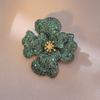 Broche para Mujer Flor de Lirio Frances Micro-Pavimentado Circonita Color Broche Tesoro Abrigo Traje Cena Gradiente Circonita Accesorios Corsage
