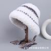 Gorro de lana para montar a caballo con correa y protección para las orejas, cálido, resistente al frío, para otoño e invierno, nuevo estilo
