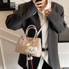Bolsa Balde Simples Elegante de Mão Bolsa de Ombro Feminina Estilo Coreano para Trabalho e Deslocamento 2025 Nova Bolsa Transversal Fashion
