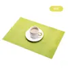 Manteles Individuales de PVC Tejido Fino, Esterillas Gruesas Aislantes del Calor, Manteles de Mesa Estilo Occidental, Posavasos Cortables, Venta al por Mayor para Hoteles y Restaurantes