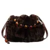 Otoño 2025 Nueva Tendencia Bolso Cruzado Bolso Cubo Estampado de Leopardo Bolso de Mano Estilo Chino Nicho Retro Bolso Elegante de Piel