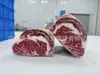 Bife Olho de Angus Fênix Roxa Australiano 243, Corte Original, Carne Bovina Marmorizada Alimentada com Grãos, Bife Estilo Ocidental, Atacado