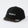 Gorra de béisbol ins para bebé estilo coreano, gorra versátil para bebé con visera a rayas de moda, sombrero NICE con cara sonriente