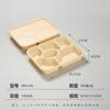 Caja de Embalaje Desechable, Lonchera Biodegradable de Almidón de Maíz, Lonchera de 456 Compartimentos, Lonchera para Llevar, Desechable Comercial