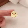 Clip Pequeño de Cabeza de Oso Lindo de Acrílico de Alto Valor Clip de Flequillo Lateral Tridimensional de Oso de Dibujos Animados Pasador Tocado