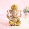 Decoração de mesa de caixa de bar artesanato em resina escritório criativo ornamentos de deus elefante indiano atacado de fábrica