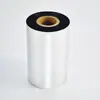 Banda de ancho completo de resina y carbono 30-110 impermeable resistente a los arañazos etiqueta PET cinta de papel plateado mate papel sintético cinta de código de barras PVC