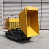 Volquete Hidráulico Giratorio de 90 Grados con Descarga Automática Carro de Descarga Giratorio Pequeño Volquete de Orugas para Obra Exportable