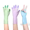 Novas Luvas de Látex Coloridas e Sonhadoras para Mulheres para Tarefas Domésticas, Lavar Louça, Uso na Cozinha, Limpeza Durável, Impermeáveis e Lavanderia