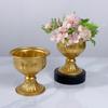 Maceta de hierro estilo europeo dorada al por mayor Amazon comercio exterior arreglo floral vintage decoración de boda decoración de jarrón de flores secas