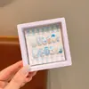 Novas Unhas Infantis Removíveis Vestíveis na Caixa para Meninas, Adesivos de Unha Removíveis, Adesivos de Unha Exquisitos de Desenho Animado, Peças de Unha