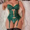 Amazon Transfronteiriço Body Sexy Sem Alças de Renda Transparente Renda de Venda Quente Body Sexy com Cadarço para Mulheres Atacado