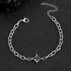 Pulsera Cruz Oscura Disuelta Hip-hop para Hombre Todo Fósforo Diseño de Nicho Aleación Americana de Alta Gama Pulsera para Niños