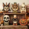 Máscara de Calavera con Tibias Casco de Terror Accesorios para Fiestas Cosplay Máscara de Calavera Maquillaje Artículos de Exhibición al por Mayor Yiwu