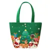 Bolsa de Regalo de Lona Navideña Bolsa de Regalo de Dulces de Manzana para Nochebuena Bolso de Mano Souvenir Navideño Creativo