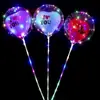 Globo Bobo Famoso en Internet Transparente con Luces Dibujos Animados Globo Bobo Promocional Transparente Luz Brillante Fabricante Atmósfera