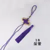 8 Piezas de Colgantes de Borla de Nudo Chino Pequeños con Borde Dorado para Ropa, Colgante de Coche, Nudos de la Fortuna, Colgantes de Borla Pequeños, Adornos Hechos a Mano de Nudo de la Suerte