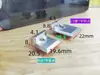 Ponto de Travamento em Forma de 7 com 23 Fendas Padrão Europeu, Bloco de Travamento, Assento de Travamento de Ponte Quebrada, Sistema de Janela de Fenda Larga, Travamento de Porta e Janela, 23 Portas e Janelas de Liga de Alumínio