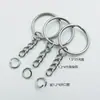 Llavero directo de fábrica con cadena anillo plano Más cadena accesorios de ferretería para juguetes 25 llaveros en stock suministro
