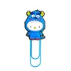 Clip de Papel Grande Sanrio Suministros de Oficina Clip de Papel Creativo Lindo Aguja en Forma de U Dibujos Animados de PVC Marcador de Páginas Colorido