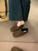 Zapatos de Cuero Retro de Suela Blanda para Mujer, Mocasines Planos para Primavera, Otoño e Invierno, Zapatos Perezosos sin Cordones, Zapatos Mary Jane de Corte Profundo