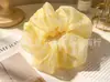 Elásticos para el pelo coloridos, elegantes y artísticos, scrunchies de malla floral de alta elasticidad, accesorios en stock para venta al por mayor
