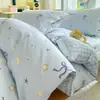 Juego de ropa de cama completo para dormitorio universitario, juego de sábanas bajeras de seis piezas 100% algodón para literas, juego de tres piezas de algodón puro al por mayor