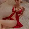 Lencería sexy Yiyuo, camisón de malla con perspectiva de tentación de encaje sexy, tirantes sexys, uniforme hueco, venta al por mayor 8648