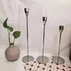 Juego de tres portavelas de hierro forjado con baño de oro para bodas transfronterizas, para el hogar, restaurante occidental, bar, adorno decorativo de mesa creativo